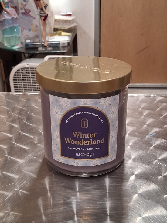 Hearth & Hand Other - Hearth & Hand Purple Jar Candle with Gold Lid